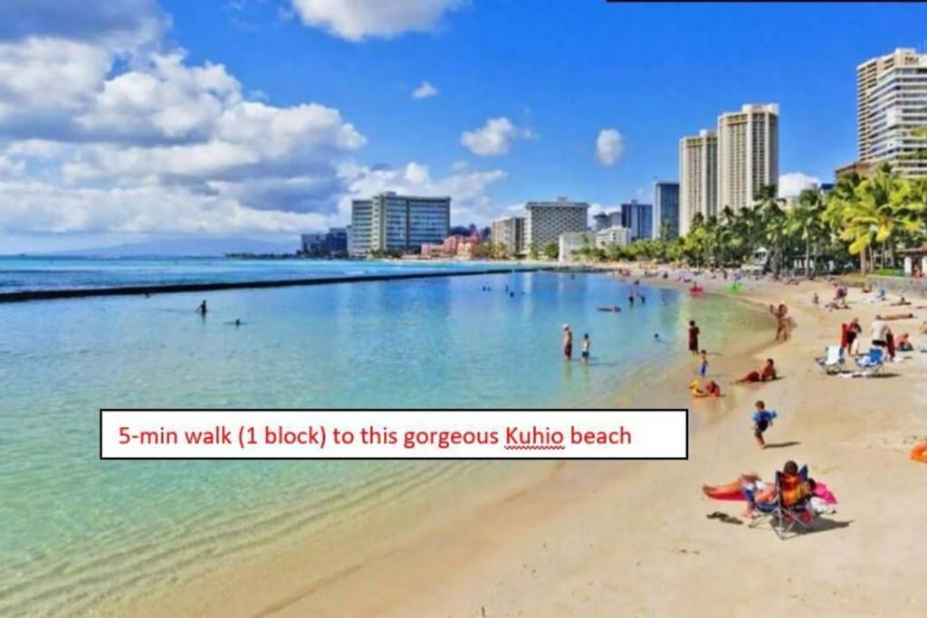 Huge Patio Washerdryer 1 Bedroom Banyan Free Parking 5 Min To Beach Honolulu Eksteriør billede